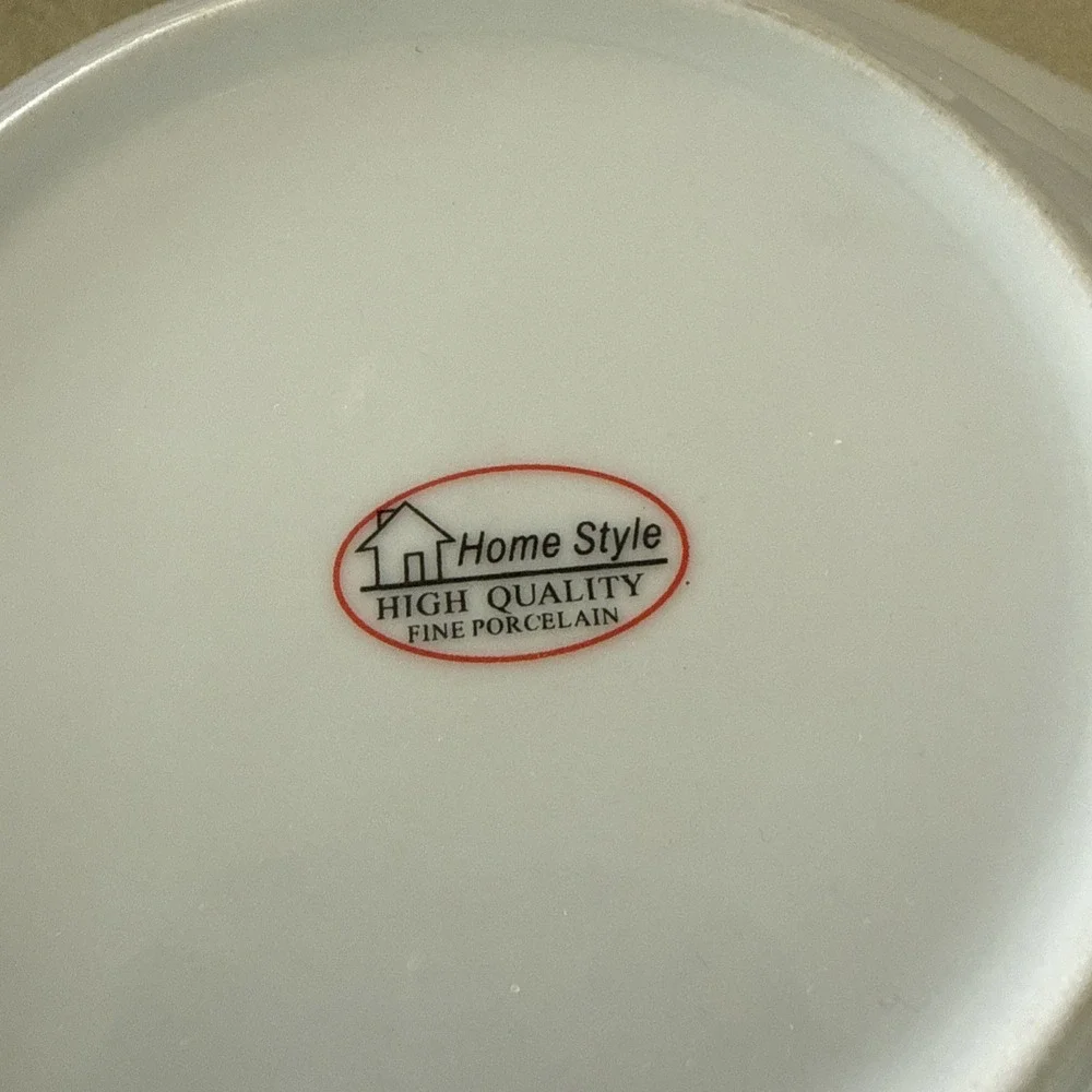 Vintage Home Syle High Quality Porcelain Bowls (2) Flowers 7.75